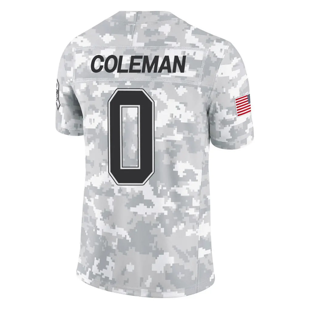 B.Bills #0 Keon Coleman Player Arctic Camo Salute to Service Limited Gdoa Stitched Jerseys