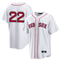 B.Red Sox #22 Garrett Whitlock Player White Home Game Gdoa Stitched Jerseys
