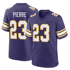 M.Vikings #23 James Pierre Player Purple Classic Home Game Gdoa Stitched Jerseys