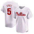 P.Phillies #5 Bryson Stott Player White Home Limited Fdoa Stitched Jerseys