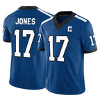 IN.Colts #17 Daniel Jones Player Royal Limited Indiana Nights Alternate Vapor F.U.S.E. Home Game Gdoa Stitched Jerseys