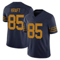 GB.Packers #85 Tucker Kraft Player Navy The 1923 Classic Vapor F.U.S.E. Home Game Gdoa Stitched Jerseys