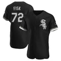C.White Sox #72 Carlton Fisk Player Black Limited Elite Home Gdoa Stitched Jerseys