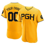 Custom P.Pirates Gold City Connect Limited Elite Home Game Any Name & Number Gdoa Stitched Jerseys