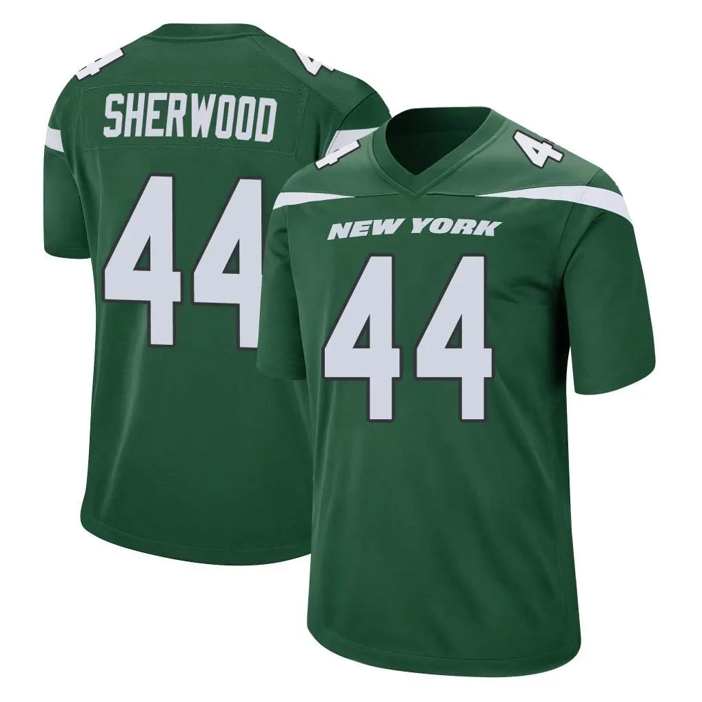 NY.Jets #44 Jamien Sherwood Player Green Home Game Gdoa Stitched Jerseys