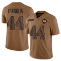 GB.Packers #44 Zaire Franklin Player Brown Salute To Service Limited Gdoa Stitched Jerseys