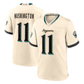 J.Jaguars #11 Parker Washington Player Natural 2026 Rivalries Collection Game Gdoa Stitched Jerseys