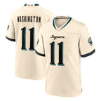 J.Jaguars #11 Parker Washington Player Natural 2026 Rivalries Collection Game Gdoa Stitched Jerseys