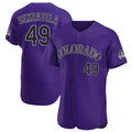 C.Rockies #49 Antonio Senzatela Player Purple Limited Elite Home Gdoa Stitched Jerseys