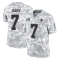 D.Cowboys #7 Rashan Gary Player Arctic Camo Salute to Service Limited Home Game Gdoa Stitched Jerseys