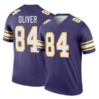 M.Vikings #84 Josh Oliver Player Purple Limited Classic Home Game Gdoa Stitched Jerseys