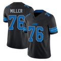 D.Lions #76 Blake Miller Player Black Alternate Vapor F.U.S.E. Limited Home Game Gdoa Stitched Jerseys