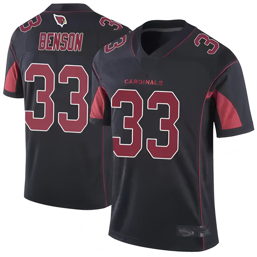 A.Cardinals #33 Trey Benson Player Black Vapor Limited Elite Gdoa Stitched Jerseys