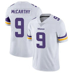 M.Vikings #9 J.J. McCarthy Player White Limited Vapor Untouchable Home Game Gdoa Stitched Jerseys