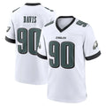 P.Eagles #90 Jordan Davis Player White Game Home Gdoa Stitched Jerseys