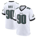 P.Eagles #90 Jordan Davis Player White Game Home Gdoa Stitched Jerseys