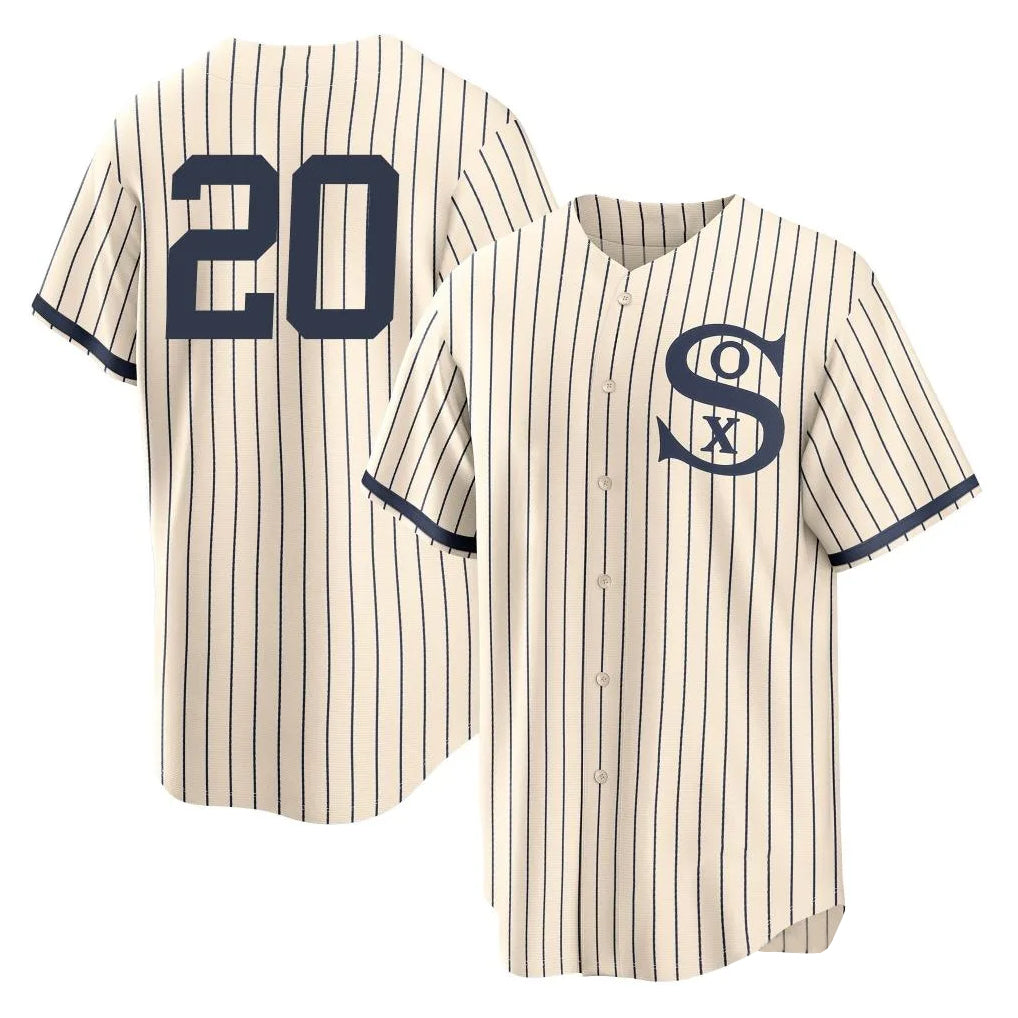 C.White Sox #20 Miguel Vargas Player Cream Field of Dreams Home Game Gdoa Stitched Jerseys