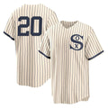 C.White Sox #20 Miguel Vargas Player Cream Field of Dreams Home Game Gdoa Stitched Jerseys
