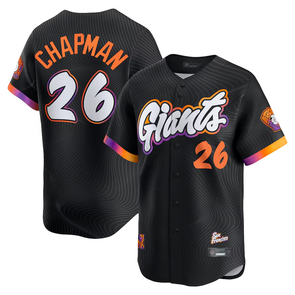 SF.Giants #26 Matt Chapman Player Black 2025 City Connect Home Limited Fdoa Stitched Jerseys