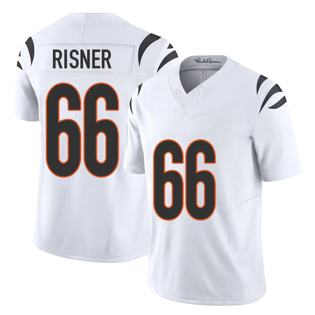 C.Bengals #66 Dalton Risner Player White Vapor F.U.S.E. Limited Home Game Gdoa Stitched Jerseys