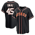 H.Astros #45 Tatsuya Imai Player Black Fashion Out Home Game Gdoa Stitched Jerseys