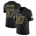 P.Steelers #97 Cameron Heyward Player Black Impact Limited Home Game Gdoa Stitched Jerseys