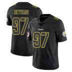 P.Steelers #97 Cameron Heyward Player Black Impact Limited Home Game Gdoa Stitched Jerseys