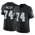 LV.Raiders #74 Kolton Miller Player Black Limited Vapor F.U.S.E. Home Game Gdoa Stitched Jerseys