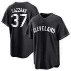 C.Guardians #37 Travis Bazzana Player Black Home Game Gdoa Stitched Jerseys