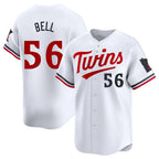 M.Twins #56 Josh Bell Player White Home Limited Fdoa Stitched Jerseys
