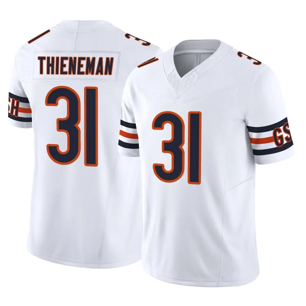 C.Bears #31 Dillon Thieneman Player White Vapor F.U.S.E. Limited Home Game Gdoa Stitched Jerseys