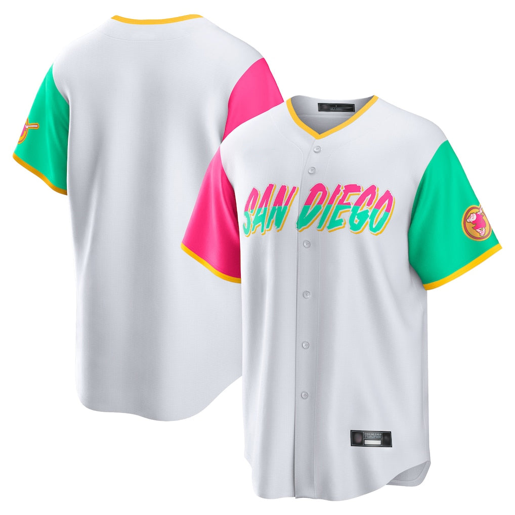 S.Diego Padres ## Diego Padres Blank Player White City Connect Home Game Fdoa Stitched Jerseys