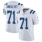 IN.Colts #71 Matt Goncalves Player White Limited Vapor Untouchable Home Game Gdoa Stitched Jerseys