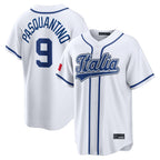 KC.Royals #9 Vinnie Pasquantino Player White Italy 2026 WBC Classic Home Gdoa Stitched Jerseys