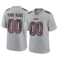 Custom SF.49ers Gray Atmosphere Fashion Home Game Any Name & Numbers Gdoa Stitched Jerseys