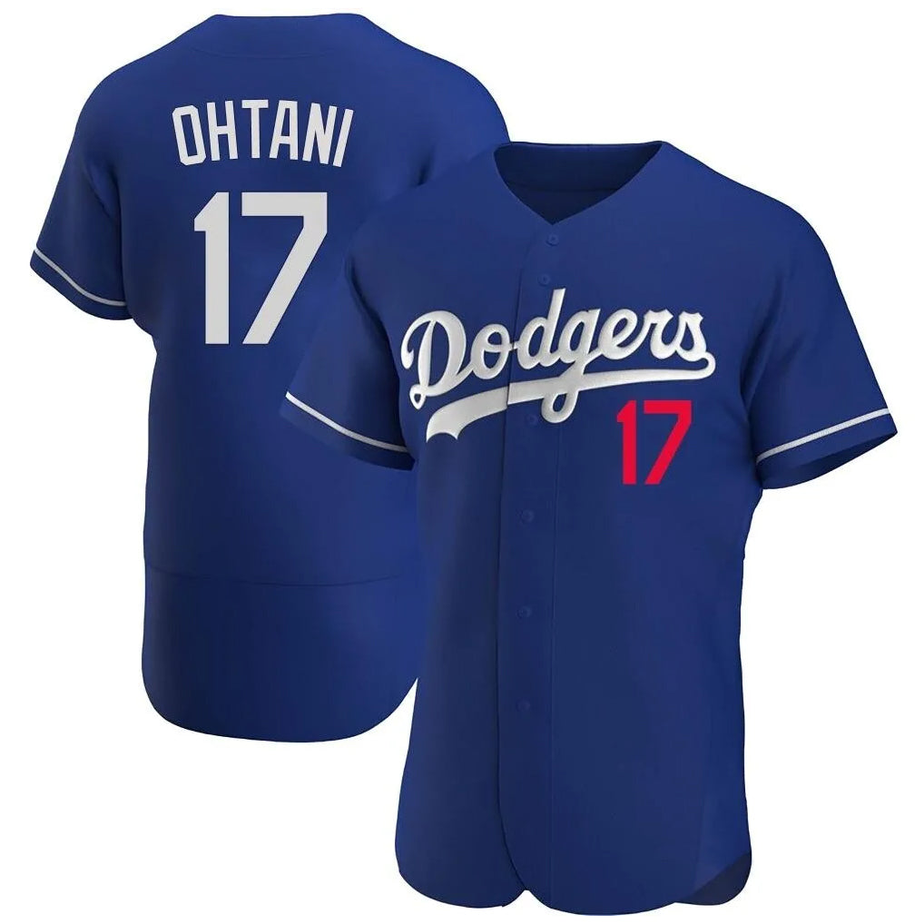LA.Dodgers #17 Shohei Ohtani Player Royal Limited Elite Home Fdoa Stitched Jerseys