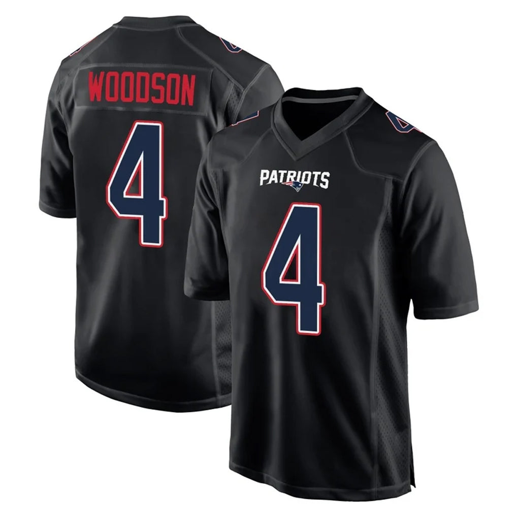 NE.Patriots #4 Craig Woodson Player Carbon Fashion Limited Home Game Gdoa Stitched Jerseys