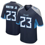 T.Titans #23 Kevin Winston Jr. Player Navy Home Game Gdoa Stitched Jerseys