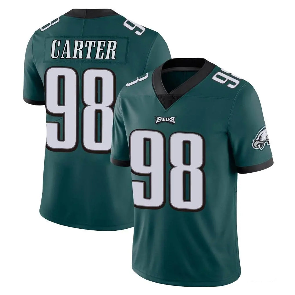 P.Eagles #98 Jalen Carter Player Team Color Green Vapor Untouchable Home Game Gdoa Stitched Jerseys