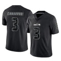 S.Seahawks #3 Nick Emmanwori Player Black Limited Reflective Home Game Gdoa Stitched Jerseys