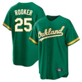 Athletics #25 Brent Rooker Player Kelly Green Home Game Gdoa Stitched Jerseys