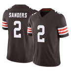 C.Browns #2 Shedeur Sanders Player Brown Vapor F.U.S.E. Limited Home Game Gdoa Stitched Jerseys