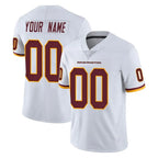 Custom W.Commanders White Limited Vapor Untouchable Home Game Any Name & Numbers Gdoa Stitched Jerseys