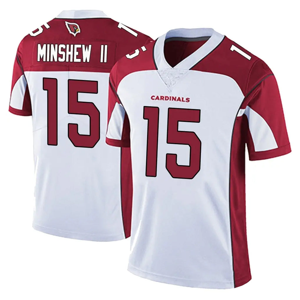 A.Cardinals #15 Gardner Minshew II Player White Vapor Limited Home Game Gdoa Stitched Jerseys