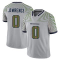 S.Seahawks #0 DeMarcus Lawrence Player Grey Limited 2025 Rivalries Collection Home Game Gdoa Stitched Jerseys