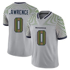 S.Seahawks #0 DeMarcus Lawrence Player Grey Limited 2025 Rivalries Collection Home Game Gdoa Stitched Jerseys