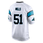 C.Panthers #51 Sam Mills Player White Game Gdoa Stitched Jerseys