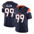 D.Broncos #99 Zach Allen Player Navy Limited Vapor F.U.S.E. Home Game Gdoa Stitched Jerseys