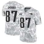 NE.Patriots #87 Romeo Doubs Player Arctic Camo Salute To Service Limited Game Gdoa Stitched Jerseys