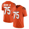 C.Bengals #75 Orlando Brown Jr. Player Orange Vapor Untouchable Limited Home Game Gdoa Stitched Jerseys